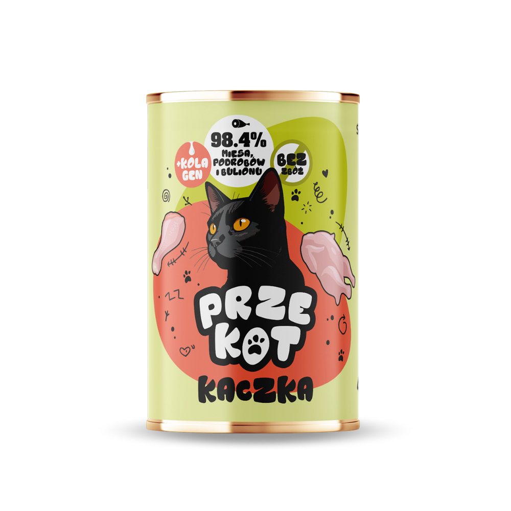 Mokra karma dla kota kaczka