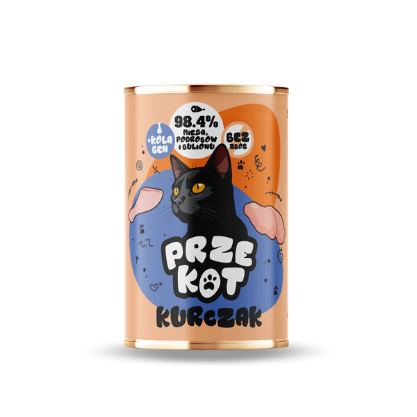 Mokra karma dla kota kurczak
